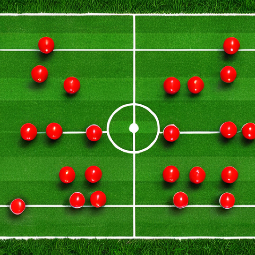 **

Soccer formation 4-2-3-1, balanced defense and attack, solid midfield, supporting strikers, tactical screen, dynamic game, Italian soccer field, vibrant colors.

**