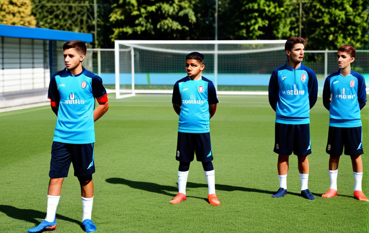 FC온라인 시즌 모드 공략 - Youth Academy Training**

"A bustling youth academy training ground in Turin, Italy. Young Italian p...