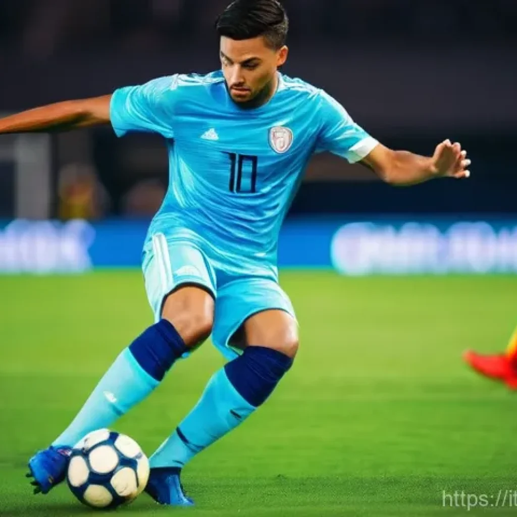 FC온라인 스탯 이해하기 - **Dynamic PlayStyle+ Impact: Precision Strike**
A male professional soccer player, aged late 20s...