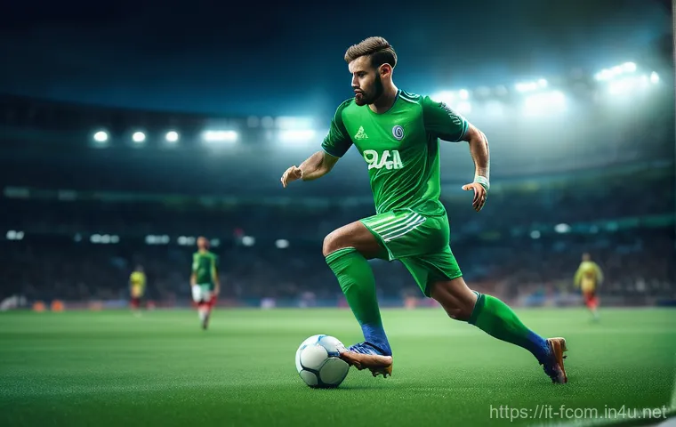 FC온라인 인게임 체험 구간 - **Prompt 1: "The Art of the Dribble"**
    A highly detailed, realistic image of a professional male...