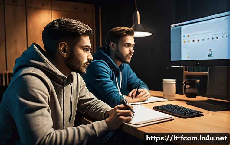 FC온라인 커뮤니티 참여 방법 - **Prompt 1: The Tactical Huddle - Forum Legends in Action**
    "A cozy, warmly lit study room where...